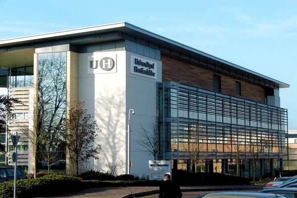 Building of University of Hertfordshire, UK.