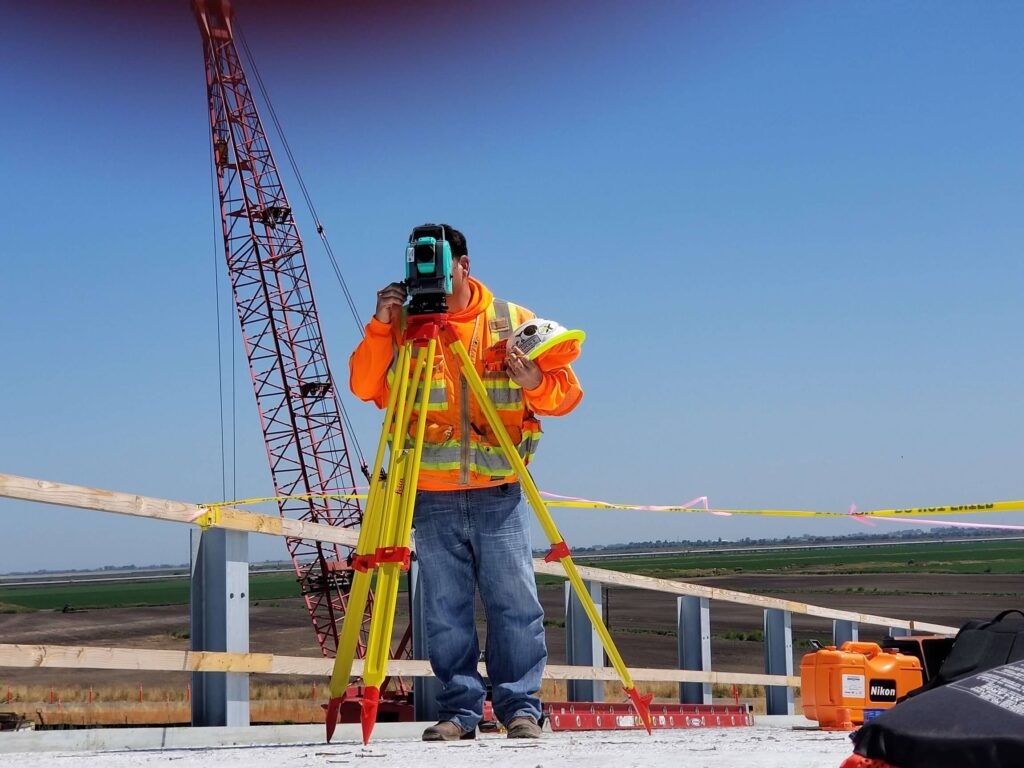 A civil engineer in Malaysia mapping the project.