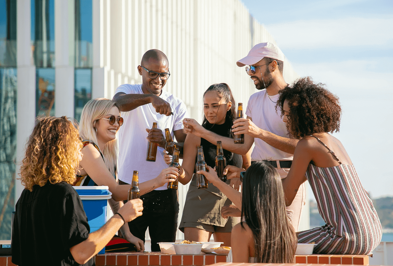 An Indonesian student meets international students from different countries.