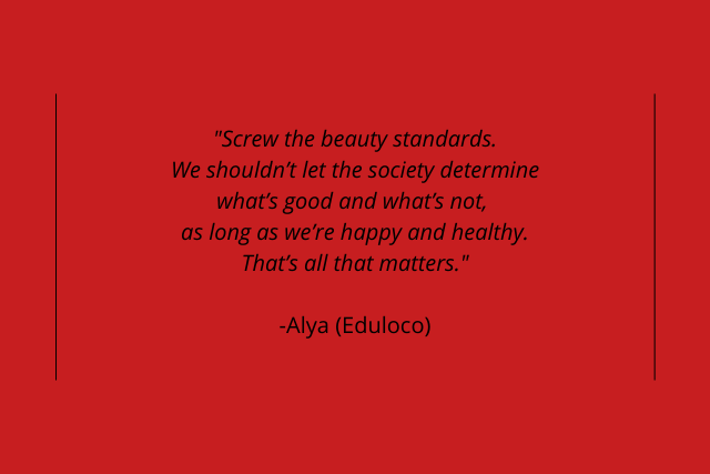 Society's beauty standards should not define how we view body image.