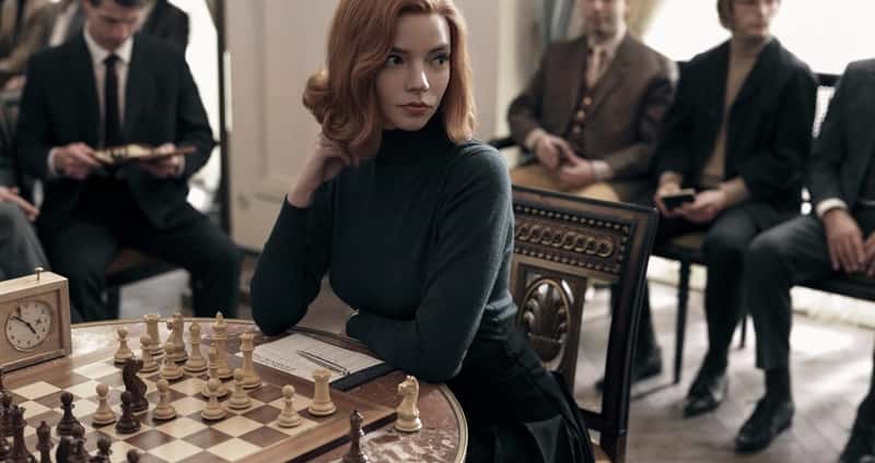 The Queen's Gambit is a top Netflix original show about a woman rising up in the world of chess.