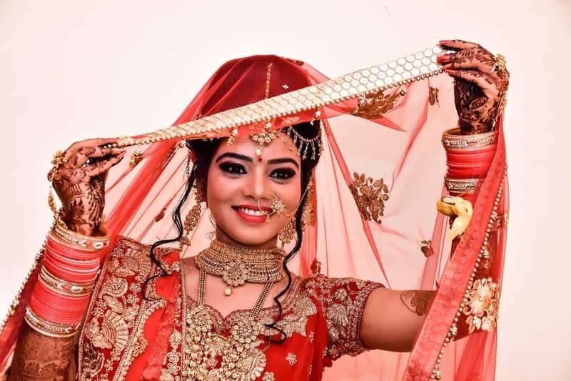 Indian Girl in Traditional Clothes