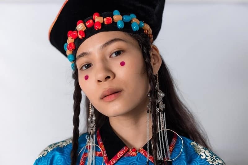 Girl in Traditional Clothes