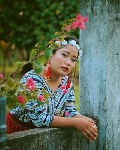 Girl in Traditional Clothes 2