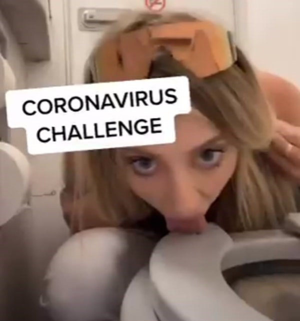 craziest tiktok challenge licking toilet seat