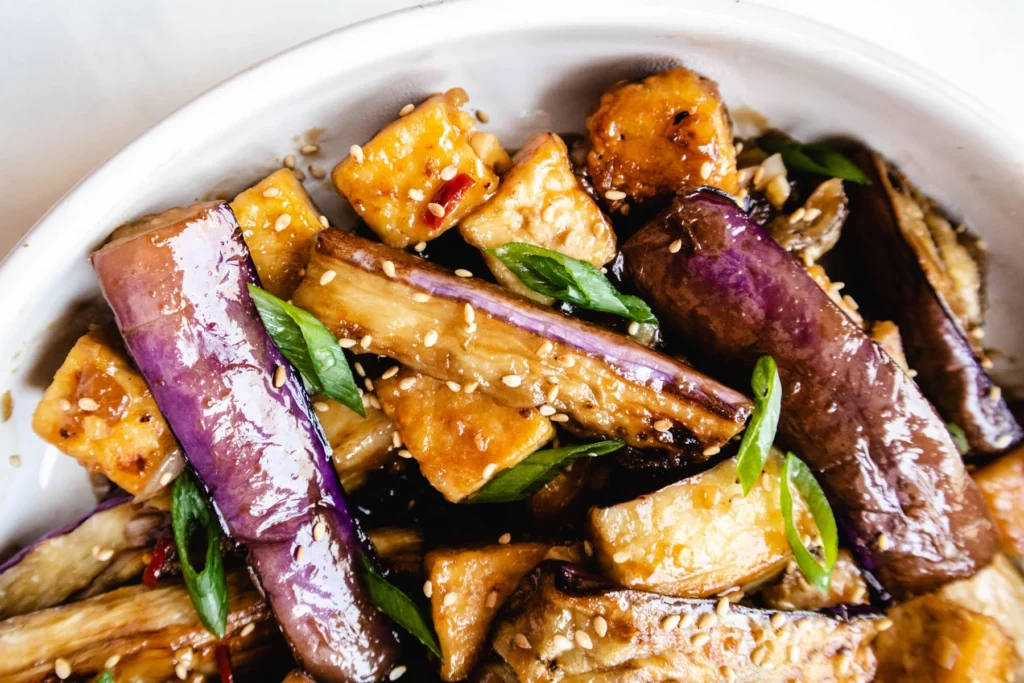 eggplant teriyaki stir fry